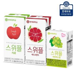 연세유업 스위플 사과/레드오렌지/샤인머스캣 72팩