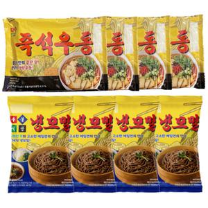 우불식당 냉모밀 211.6g + 즉석우동 221.5g 4세트 ( 합 8개 )