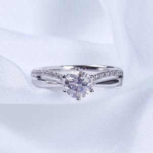 5부 다이아 반지 천연 우신 GIA 프로포즈 블링 화이트 웨딩 결혼 기념일 선물 밴드