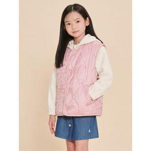 [BEANPOLE KIDS] 플리스 점퍼 패딩 베스트 2SET  라이트 핑크 (BI4838U09Y)