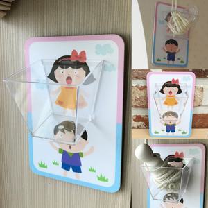 블라인드줄 정리함 안전박스 아크릴 케이스 보관함 벽면부착 어린이집 유치원 (어린이)