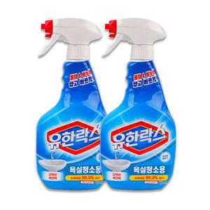 욕실청소세제 유한락스 욕실청소용 600ml 용기 2p 세정제 거품세제