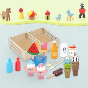 캐스비 빅토리아 디저트파티 음식모형 장난감 소꿉 역할놀이 아이스크림 자석교구 주방 시장