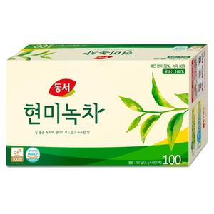 동서 현미녹차 티백, 1.5g, 100개