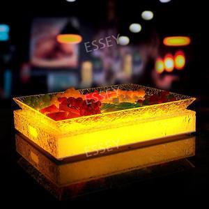 과일안주접시 LED 불 업소 플레이트 바 그릇 접시 노래방 파티