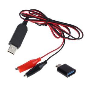 AA AAA 제거기 교체 유형 USB 5V 3V 원격 제어 LED 조명용 스텝다운 컨버터 케이블