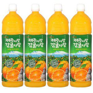 롯데 델몬트 제주사랑 감귤사랑 1.5L 6입