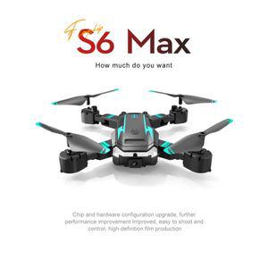 입문용 농업용 드론 S6 Max 8K 전문 HD 항공 사진 듀얼 카메라 접이식 항공기 3 면 장애물 회피 RC 쿼드콥