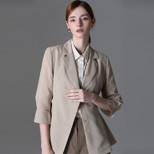 [쉬즈미스]솔리드 벨티드 테일러드 재킷  택가격 278000원 _P346031368