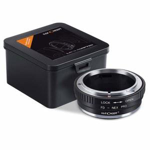 매팅 바니시 디자인이 적용된 K&F 컨셉 렌즈 마운트 어댑터, 소니 호환 알파 NEX 7 6 5N 5 C3 3용 FD FL 렌즈와 E 카메라