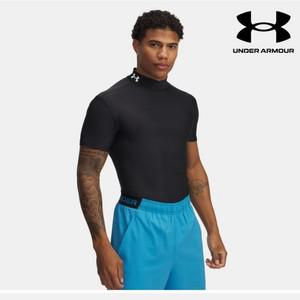 남성 기능성 컴프레션 티셔츠 HeatGear 레쉬가드 이너 모크 반팔 1390089-001