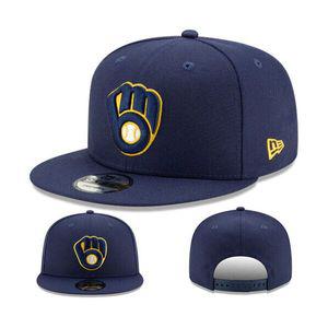 [관부가세포함] New Era 밀워키 브루워스 스냅백 모자 MLB 공식 베이직 네이비 블루 클래식 캡