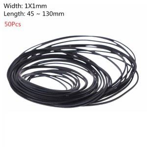 카세트 1mm 교체 턴테이블 벨트 레코드 플레이어 워크맨 DVD CD ROM 리피터 포노 45 130mm 용 고무 플랫 드라이브