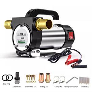 펌프 12V 24V 220V 흡입 오일 정방향 역방향 전기 펌핑 50L min 자체 프라이밍 DC 디젤 연료 디스펜서 580W
