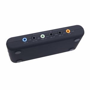 7.1 채널 USB 외장 스테레오 사운드 카드 DAC 출력 2 마이크 헤드 SPDIF 녹음 및 재생 8 채널