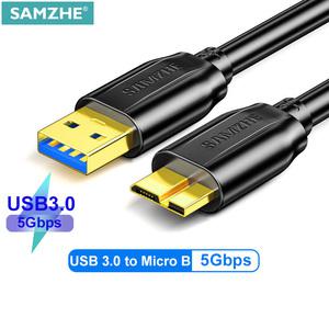 SAMZHE-하드 드라이브 외장 케이블 USB 마이크로 B HDD 데이터 SSD Sata 하드디스크마이크로 USB3.0