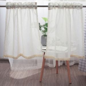 창문커튼 린넨 (150x45) 레이스 바란스커튼 인테리어