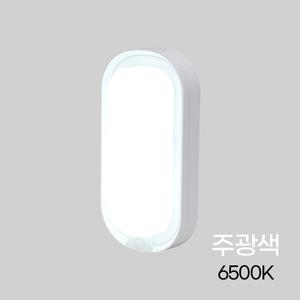 메가맨 방수 외부 벽등 LED 센서등 MEGA 타원 15W 주광색 화이트 IP65