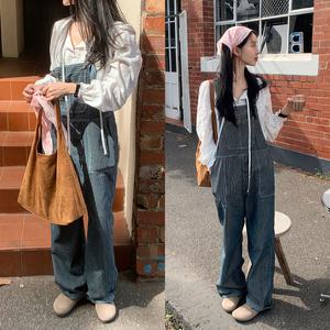 [모코블링] 스트라이프 오버롤 #멜빵바지 #오버롤 #스트라이프팬츠 #스트랩팬츠