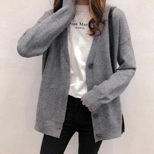 [피커]뽀글이가디건 V넥 가디건 심플 단색