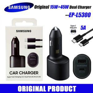 차량용 시거잭 충전기 60W 오리지널 삼성 호환 듀얼 USB Usb C PD 갤럭시 S22 노트 20 울트라 s21 폰 c타입