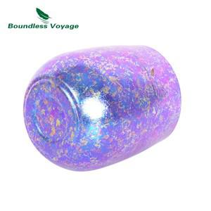 Boundless Voyage-티타늄 더블 레이어 컵, 물 차 와인 맥주 과일 화상 방지 찻잔 머그잔