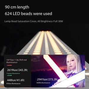 사진 조명 INKEE RGB 30W 에어 튜브 라이트 90cm CRI 95+ 비디오 용 LED 컬러 스틱 Olny 370g