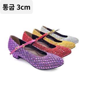 케이탑 D8056 스팽글 댄스화