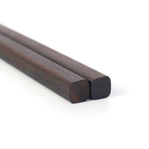 젓가락 흑단 아마기제 일본제 23cm 21cm 목제 장인 블랙 사각형 구부러진 옻칠 칠기 미요시 본점