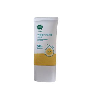 그린핑거 야외놀이 순한 어린이선크림 워셔블 선크림  80ml 1개
