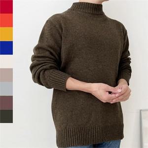 [라일리] Rly 남자 램스울 반목 니트 1P 목폴라 남성 상의 남친룩  9759374)