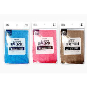 (옵션-색상:1P-브라운)극세사바둑크리너 40X60 1P초걸레 주방 다용도 차량 세차 컬러 청소 초클리너 초행주