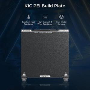 Creality K1C 빌드 플레이트 질감 표면 235x235mm PEI 시트 자기 탈착식 스프링 스틸 베드