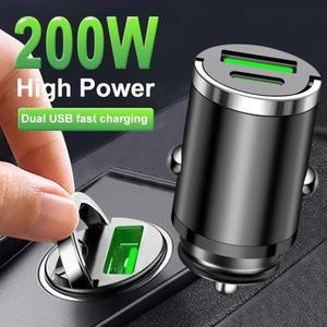 100W 차량용 충전기 라이터 PD 아이폰 호환호환에 대한 고속 미니 소형 USB C타입 삼성호환 화웨이 Xiaomi