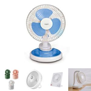 크루거27009 클립 겸용 미니 탁상 선풍기/탁상용/소형/책상/가정용/스텐드/탁상형/박스팬/좌식/작은/사무실