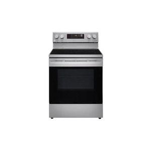 LG 30인치 6.3cu.ft 스테인리스 스틸 프리스탠딩 전기 레인지(팬 컨벡션 및 에어 프라이 포함)