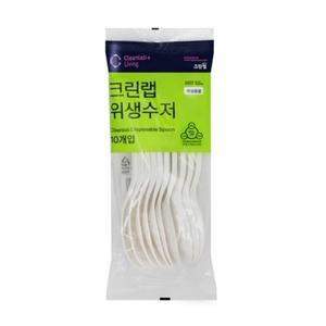 위생수저(10개입)/숟가락/일회용/스푼/플라스틱/숫가락/1회용/학교/행사/운동회/소풍/학원/도시락/유치원