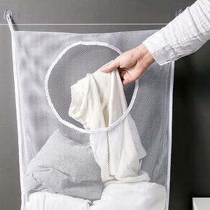 벽에거는 빨래망 바구니 벽걸이빨래주머니 세탁실