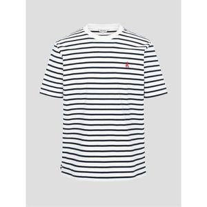브랜드정품 빈폴 BEANPOLE MEN 스트라이프 반소매 티셔츠 화이트 (BC5242C321) BC5242C321 152172