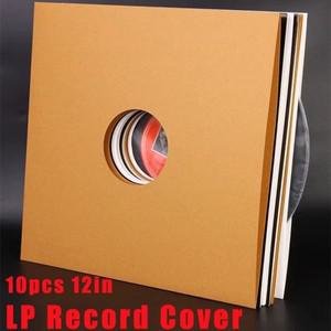 LP 레코드 커버 슬리브 비닐 복합 크래프트 종이 가방 하드 판지 외부 재킷 10 개 12 인치