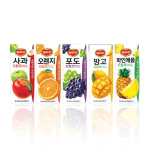 델몬트 드링크 5종 190mlx24팩 사과/오렌지/포도/망고/파인애플_LC