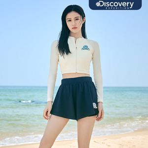 [롯데백화점]디스커버리익스페디션 [여성] 24SS할인 프레시벤트 핫썸머 풀집업 크롭 래쉬가드 DWSW92043