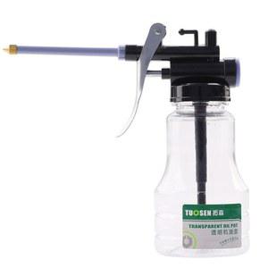 구리스 건 주입기 윤활을위한 250ml 자동차 오일러 투명 오일 캔 윤활 고압 펌프 플라스틱 기계 그리스