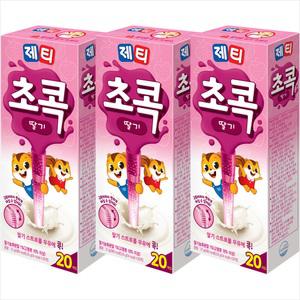 제티 초콕 딸기20Tx3개/2세트구매시 1000원 DCX넉넉한 유통기한
