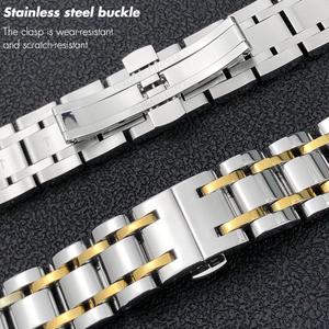 Longines DolceVita L5.255/L5.512 스테인레스 스틸 시계 스트랩 15mm 17mm 실버 로즈 골드 시계 밴드 팔찌