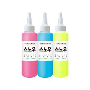 [스노우키즈] 스핑 스노우물감 140ml 3색 유아물감 핑거페인트