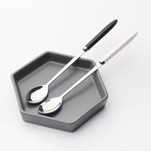 [블룸엣홈] 헥사곤 스텐 롱스푼 2P (색상선택)