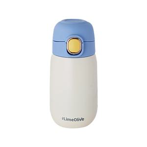 룰루홈 투톤 고리 보냉보온병 블루, 320ml, 1개
