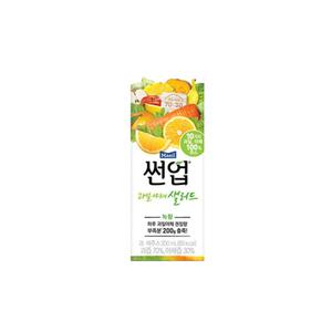 매일유업 썬업 과일 야채 샐러드 녹황 200ml x 24개