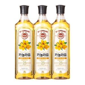사조해표 카놀라유 900ml 3개